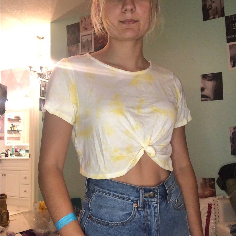 Yellow Tie Dye Shirt
